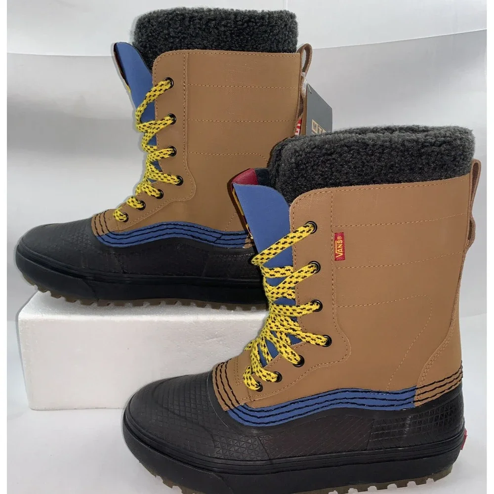 Vans Standard Snow MTE Boots Brown Charcoal Ski Boots NWT 8.5 - Picture 1 of 7